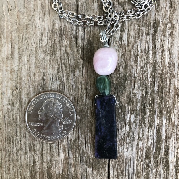 Charoite necklace for soul healing and growth - Picture 3 of 3